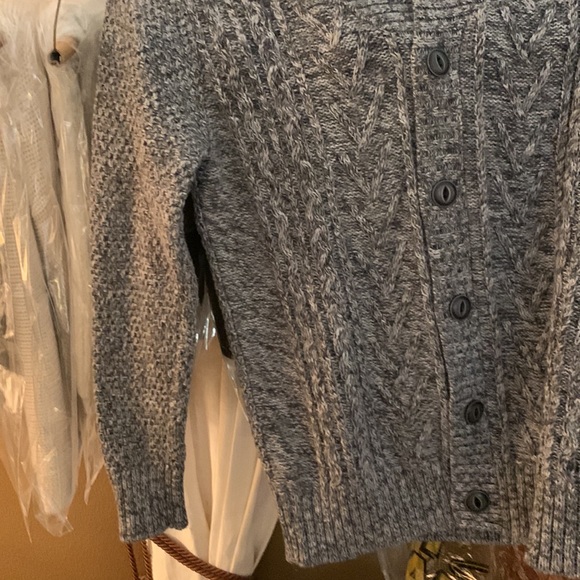 Cable knit button down. - Picture 5 of 6